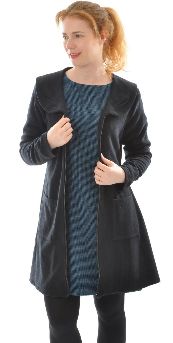 Mantel Kleid Seide Wolle | ALKENA Onlineshop